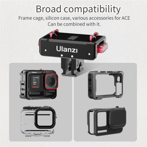 f39b37fb550a0729 Ulanzi IN01 Magnetic Quick Release Mount Kit for Insta360 X4/X3/ONE X2/X/ GoPro Hero 13 with 1/4" Screw Action Camera Interface