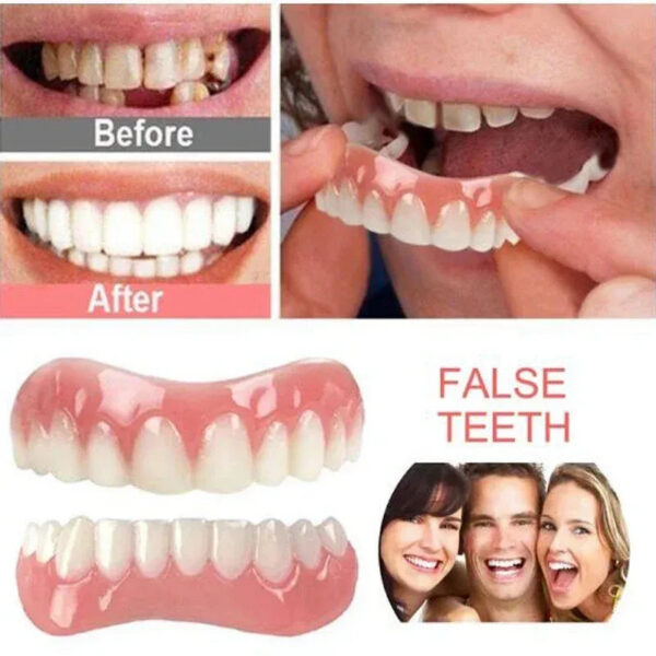 f39cc69cd0295942 Silicone false teeth cosmetic veneer men and women oral hygiene tools dentures veneers dental cosmetics