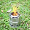 f3c0597b60e8edff Ohuhu Rocket Stainless Steel Lightweight Camping Stove - Wood Alcohol Portable Outdoor Cooking Picnic BBQ Hiking with Mesh Bag