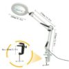 f3c132e58909d703 72LED 8X/10X NEW Illuminated Magnifier USB 3 Colors LED Magnifying Glass for Soldering Iron Repair/Table Lamp/Skincare Beauty
