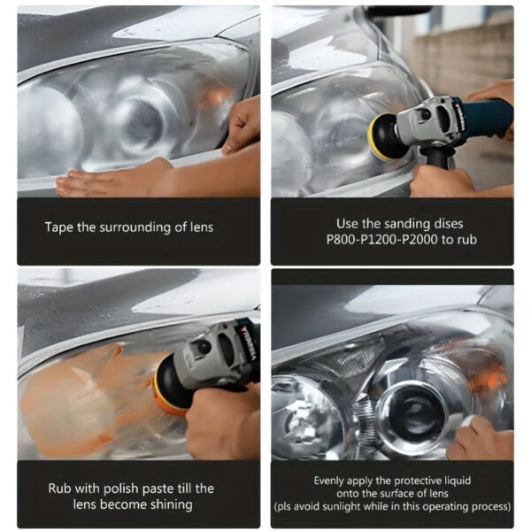 2024 New Arrival DIY Restoration Polishing, Car Headlight Repair and Kit, Cleaning Paste
