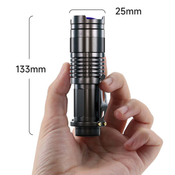f3de6f985dce1231 UV LED Flashlight Portable Blacklight 395nm Wavelength Violet Light Pet Urine Scorpion Feminine Hygiene Detector Torch