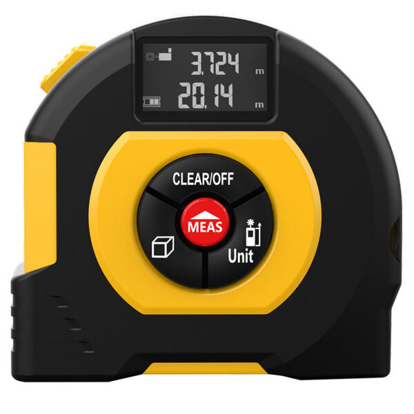 f3df6562b425e4e1 40/60M Tape Measure Distance Meter Stainless Digital Retractable Roll Cord Rangefinder Woodworking Laser Measuring Tool