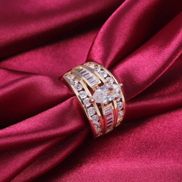 f3e375e2b78b23e1 Multi Gold Ring for Women Natural 1 Carat with Diamond Jewelry De Bizuteria Anillos Mujer Gemstone Rings Box