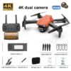 E99 Pro Dron with Professional 4K Dual Camera WIFI Optical Flow Drone Obstacle Avoidance Aerial Photography Quadcopter