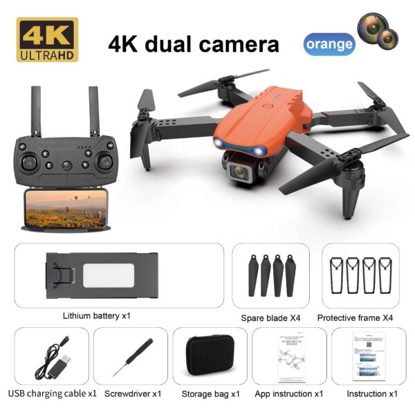 E99 Pro Dron with Professional 4K Dual Camera WIFI Optical Flow Drone Obstacle Avoidance Aerial Photography Quadcopter