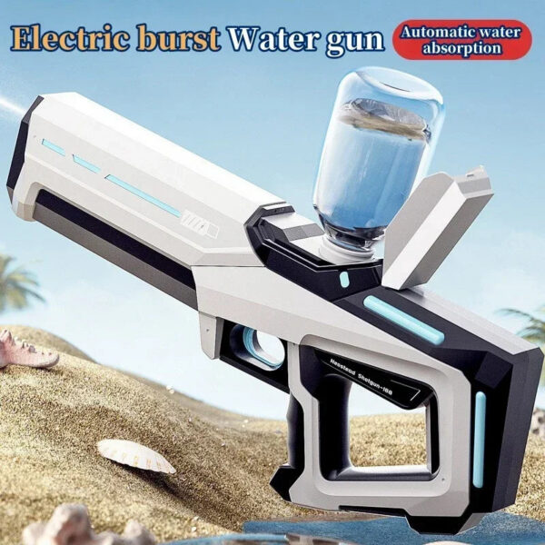 Automatic absorbing electric gun, outdoor beach swimming pool entertainment, adult and children's water gun