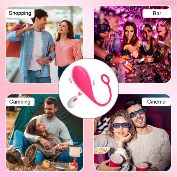 f3f71a6d30f1c4c3 Wireless remote control vibrator for women, clitoral G-spot orgasm stimulator, vibrating love egg, adult female wearable sex toy