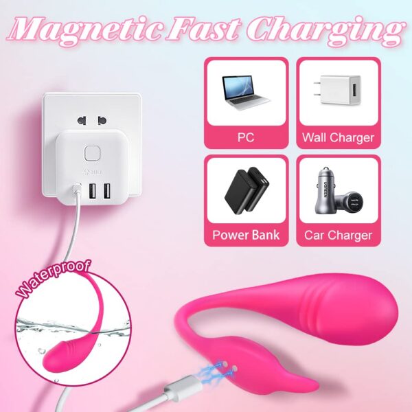 f3fdb3bd9bda41ed Adult Sex Toys Wearable Panty Couple Vibrator Dildo 10 Vibrations, Long Distance Vibe Rechargeable Vibrating Panties with APP Control, G spot Clit Stimulator for Women