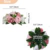 f40c76c8e3287433 NUPTIO Flower Ball Arrangement Bouquet - 2 Pcs 9.5 inch Diameter Dusty Rose Fake Flowers Roses Balls for Centerpieces Tables - Artificial Rose Arrangements for Wedding Centerpiece Table Decorations