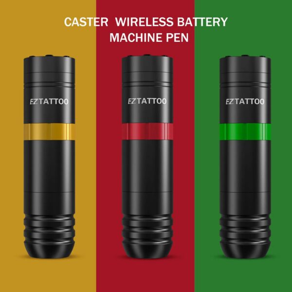 f40d163af7a08ad9 EZ Caster Wireless Cartridge Tattoo Machine pen Rotaty Battery Pen with Portable Power Pack 1500mAh LED Digital Display