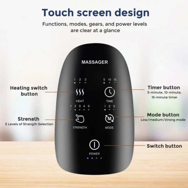 f41180e2f6282f43 Wireless Electric Hand Massager Air Compression Hot Compress Palm Acupoint Massager Finger Arthritis Numbness Muscle Relaxation