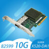 10Gb Ethernet Network Adapter Intel 82599EN X520-DA1 1xSFP+ Port PCI-E x8,x16 NIC Card Support Windows Server/7/8/10/VMware