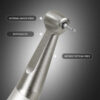 Dental FX Style Slow Speed Set Push Button 1:1 Contra Angle Air Motor Denspay Supplier 2/4 Hole Straight Handpiece