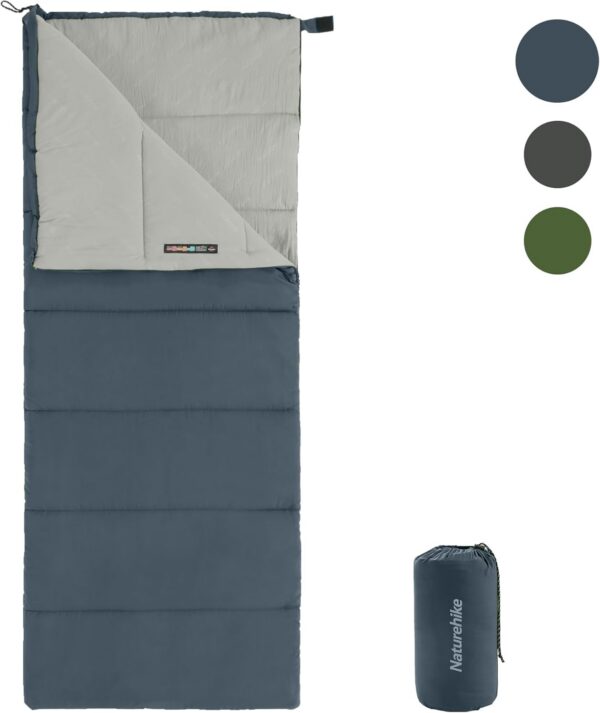 Naturehike Sleeping Bags for Adults, Lightweight Rectangular Spliceable 3 Season Sleeping Bag, for Outdoor Camping, Hiking