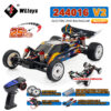 WLtoys 244016 V2 2.4G High Speed Racing Car 2WD 25KM/H 1:24 Gyro Full Scale Remote Control Car Competitive Vehicle Toys For Kid