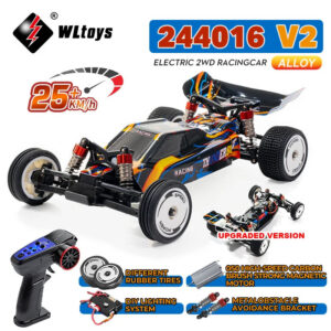 f43c9aebb08f5e55 WLtoys 244016 V2 2.4G High Speed Racing Car 2WD 25KM/H 1:24 Gyro Full Scale Remote Control Car Competitive Vehicle Toys For Kid