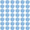 Auihiay 64pcs Silk Hydrangea Artificial Flowers, Artificial Hydrangea Flowers with Stems, Full Hydrangea Flowers for Wedding Centerpieces, Home, Garden, Party Decoration (Blue)