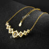 EWYA Sparkling 1.7/2.8/5cttw Full Moissanite Pendant Necklace for Women S Sier Plated Gold Pass Diamond Test Necklaces