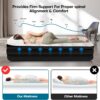 f461f71003cfac31 Panana Twin Air Mattress with Built in Electric Pump, Height 18.5" Comfort Blow up Inflatable Guest Air Bed Airbed with Flocked Top, Storage Bag for Family, Home, Camping