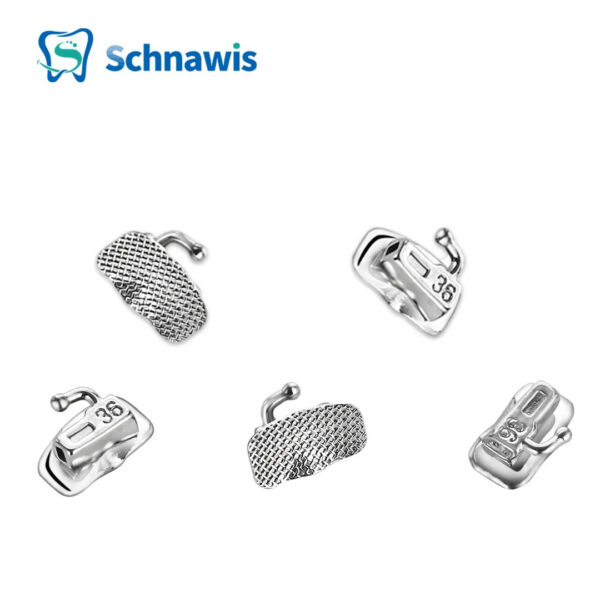 f47a09be319263d8 200Pcs Dental Orthodontics Bonding Buccal Tubes 1st 2nd Molar Bondable Non-Convertible Buccal Tube Mesh Base Roth / MBT 0.022