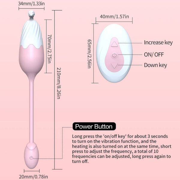 Heating Kegel Ball Wireless Remote Control Vibrating Egg Clitoris Stimulator Vaginal Massage Ball Vibrators Sex Toys for Woman