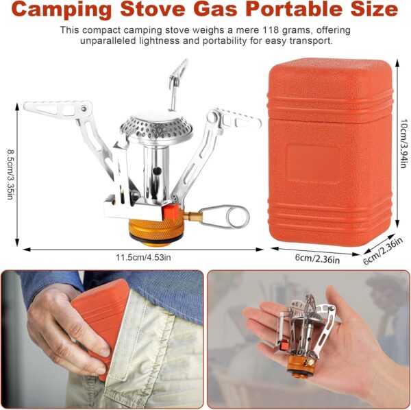 f47e8a8a989793a1 Starvortex Gaskocher Klein, Kompakt Mini Gaskocher Camping, Outdoor Gaskocher Mit Piezozündung 3000W, Faltbar Gaskocher Ultraleicht, Pocket Rocket, Kleiner Gaskocher Schraubkartusche Wandern Trekking