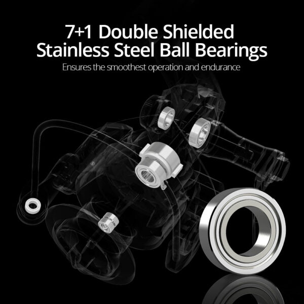f4912ed321497e76 KastKing Megatron Spinning Reel G Max 7+1 Ball Bearings Aluminum Spool Carbon Fiber Drag Saltwater Fishing Coil