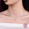 f49ce57cdd960637 Jkeli Sterling Sier Simple Round Shiny CZ Choker AAA Zircon Pendant 14K Necklace For Women Gift Engagement Fine Jewelry