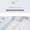 f4a05347d251ac4b Modian Gold Color Heart Simple Tiny Fashion Chain Pendant Necklaces Classic Girls 925 Sterling Silver Jewelry For Women Gift