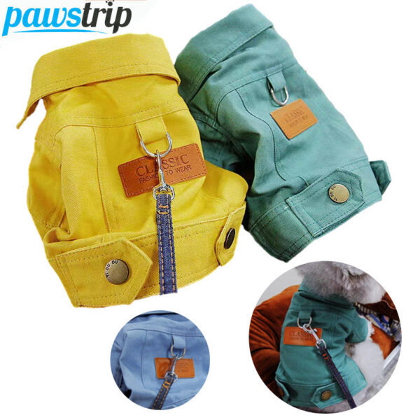 f4a557de45704d3e Pet Coat with D-Ring Spring Summer Dog Clothes for Small Medium Dogs Puppy Outfits Jacket Chihuahua Yorks Clothing