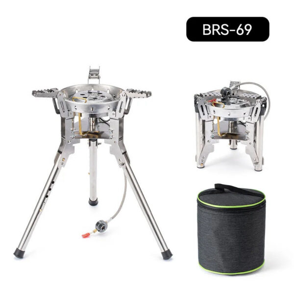 f4ab83350a79af65 BRS-69 High Power 4360W Outdoor Adjustable Height Foldable Gas Burner Camping Picnic Windproof Stove Cooking Accessory