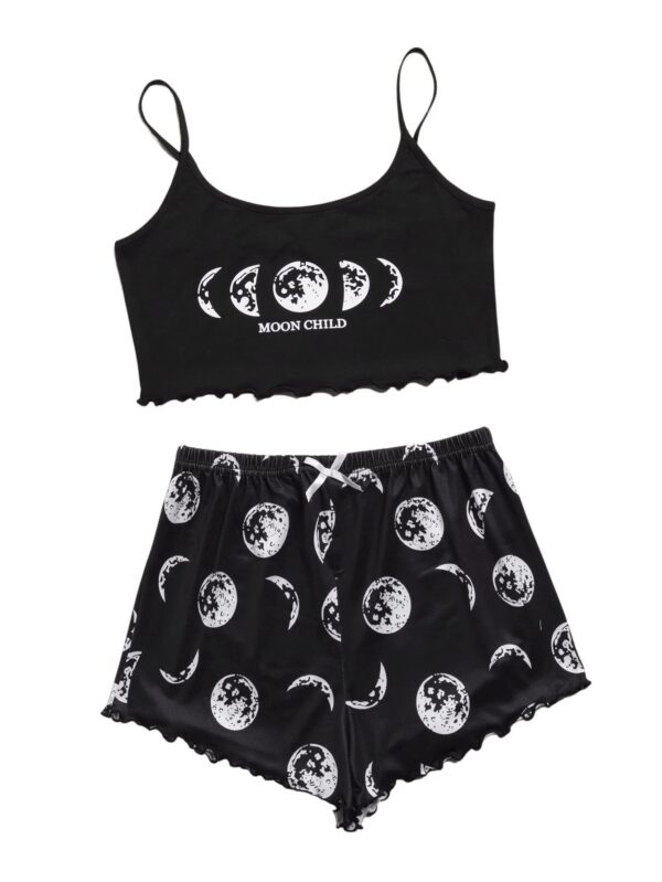 f4b230186b5573fc SweatyRocks Women's Summer Strawberry Print Cami Top and Shorts Sleepwear Pamas Set