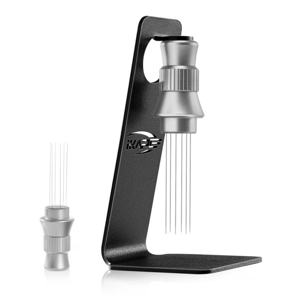 f4b9355f32c8d1a2 IKAPE Espresso WDT Tools, Adjustable Espresso Stirrer for Barista, Needles Espresso Distributor Tool with Magnetic Stand