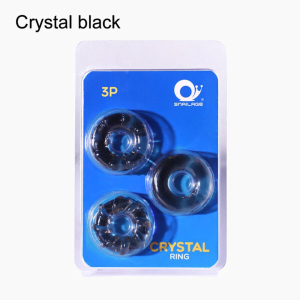 f4c0b4272a0b980a Crystal Silicone Penis Ring Semen Lock Ring Sex Toys for Adults Men Long Delay Ejaculation Penis Cock Ring Sexes Accessoires