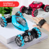 f4c109f3b87fcf0d 4WD RC Drift With Music Led Lights 2.4G Gesture Radio Remote Control Spray Stunt 360° Rotating Climbing Car Toys Gift