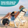f4c8c3af4e3836b9 HOMBYS Beach Pillow Inflatable Camping Pillow Pool Pillow-Won’t Blow Away on Windy Beaches, Soft & Durable, Foldable and Portable, with Straps and Sandbag.(Blue, 17"x12.6"x4.7")
