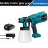 800ML Electric Spray Gun Cordless Paint Sprayer Auto Furniture Steel Coating Airbrush Compatible For Makita 18V Battery
