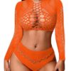 Avidlove Women's Fishnet for Women Sexy Two Piece Lingerie Set Stripper Outfit