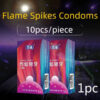 f4e4066ca76bb45a 10pcs Large Particles Condoms Sex Toys for Men Screw Thread Dotted Granular High Sensitivity Penis Sleeves with Spikes Sex Shop