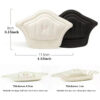1pair Shoe Anti Wear Heel Insoles Patch Unisex Cushion Pads Feet Care Protector Adhesive Back Sticker Shoes Insert Insole