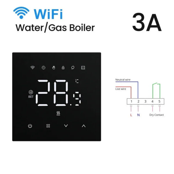 f4eea0eb6bd23e7f AVATTO Tuya WiFi Smart Thermostat Underfloor Heating System for Gas Boiler Electric Heating Work with Alexa Google Home