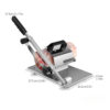 1pc Portable Manual For Slice Bone Cutting Knife Frozen Meat Slicing Knife Stainless Steel Household Vegetable Food Slicer