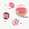 f501ce42c87da143 Crate Dog Cat Bowls, Removable Stainless Steel Hanging Pet Cage Bowls for Kennel, Water Food Feeder Bowls Cage Coop Cup for Cats, Dogs, Rabbits and Small Animals (Small, Pink)