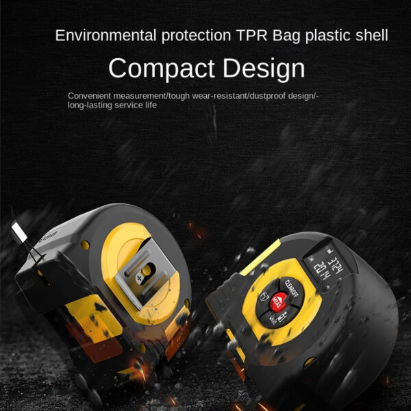 f515d2df25ee9d60 40/60M Tape Measure Distance Meter Stainless Digital Retractable Roll Cord Rangefinder Woodworking Laser Measuring Tool