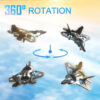 f527691616995b84 L0712 RC Plane 2.4G Remote Control Aircraft Gravity Sensing Helicopter Glider with Light EPP Foam Fighters for Boys Children
