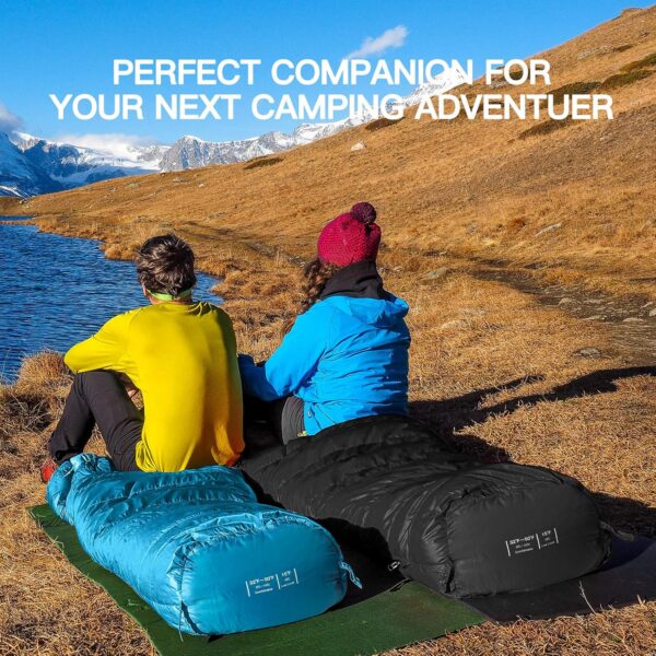 f52ac61370f3f53f Bessport Mummy Sleeping Bag | 15-45 ℉ Extreme 3-4 Season Sleeping Bag for Adults Cold Weather– Warm and Washable, for Hiking Traveling & Outdoor Activities