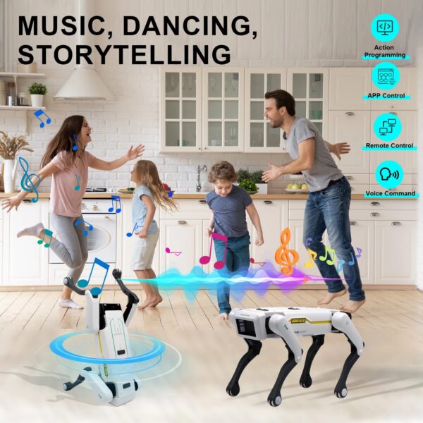 f52e29956ba1382e Intelligent AI RC Robot Dog Voice Dialogue APP Remote Control Programming Singing Dancing Machine Dog Kids Toys