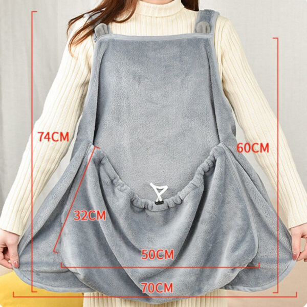 Comfortable Apron For Holding Cats Soft Kitten Bib Kangaroo Pocket Pet Clothes Sleeping Pussy Hing Suit Litter Dog Supplies