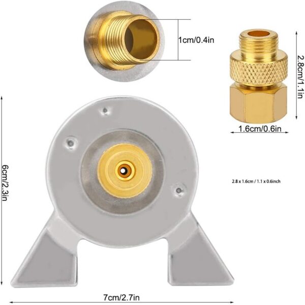 Dilwe Gaskocher Adapter Universal Ultraleicht Gasherd Tank Zylinder Konverter für Outdoor Camping